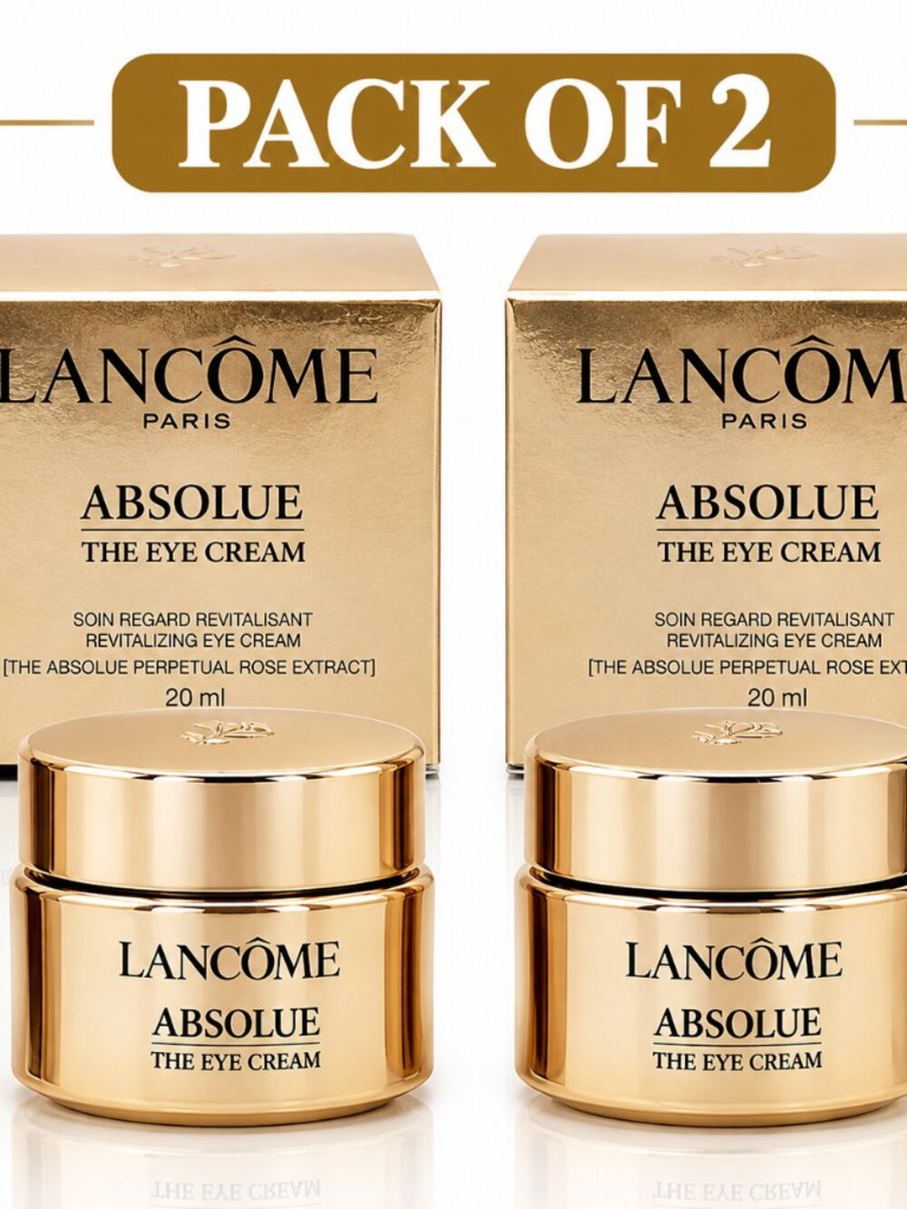 Lancôme Absolue Revitalizing Eye Cream 20ml/0.7oz Pack of 2 New in Box